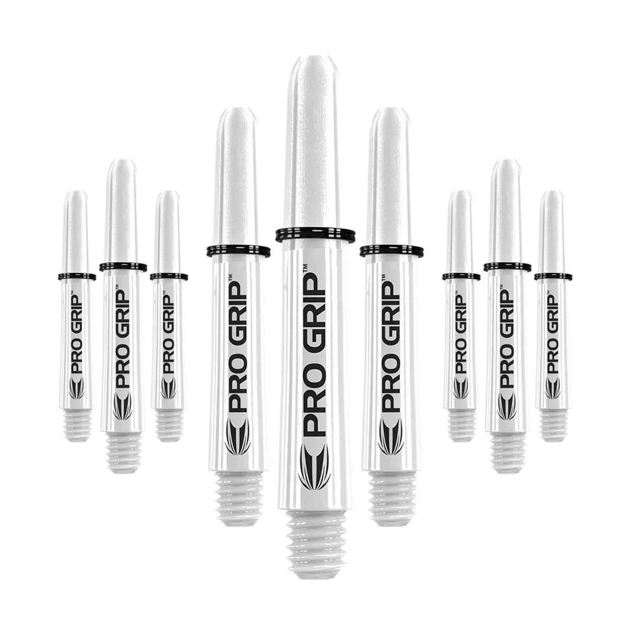 Target Pro Grip Shafts - 3 Sets - White 34MM