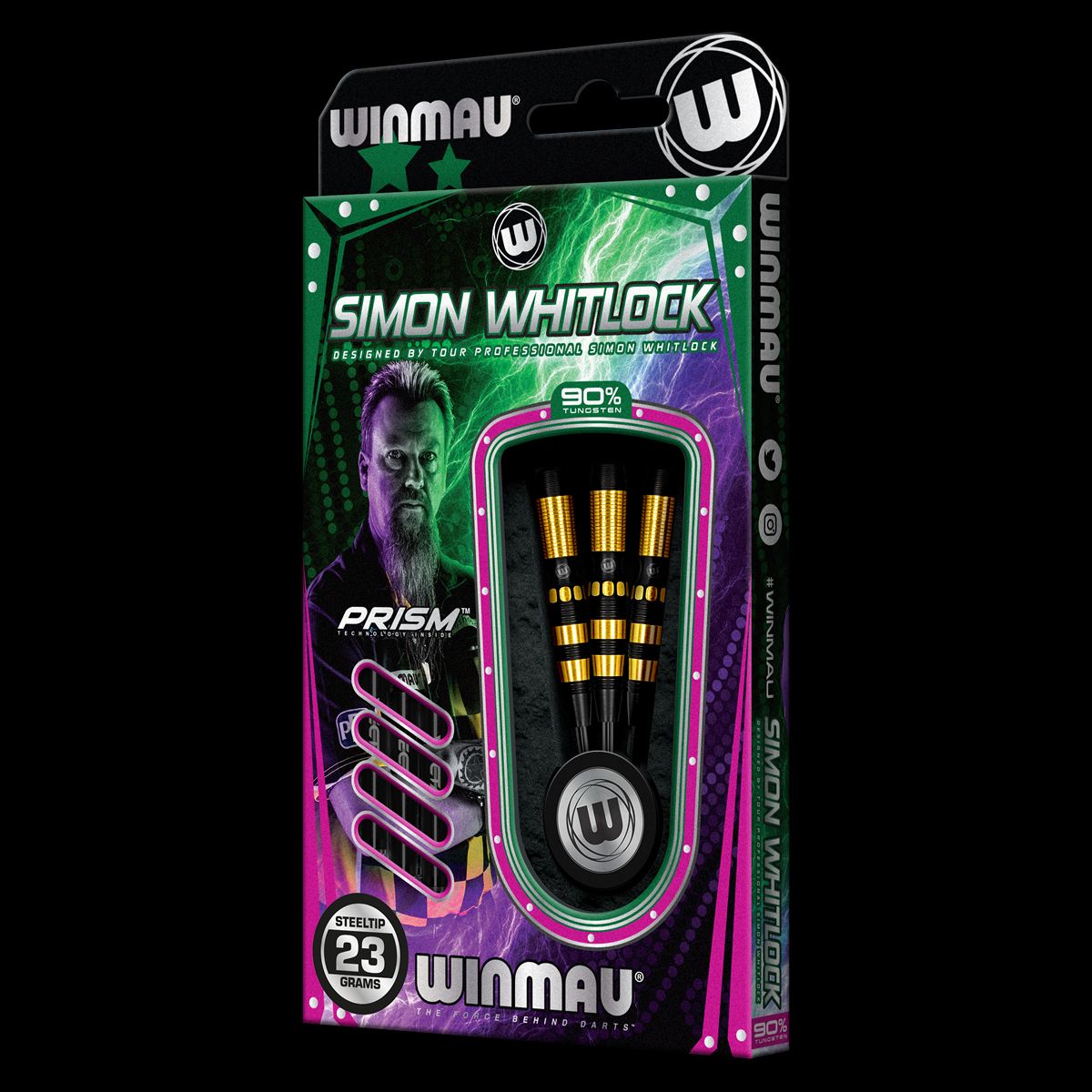 WINMAU Simon Whitlock Onyx AU 23 gram 90% Tungsten alloy