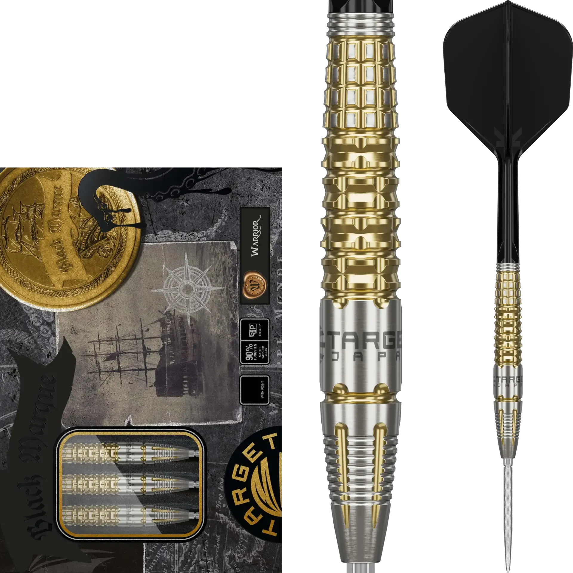 Target Japan Black Marque Warrior SP 90% Tungsten 23G – Darts Cy