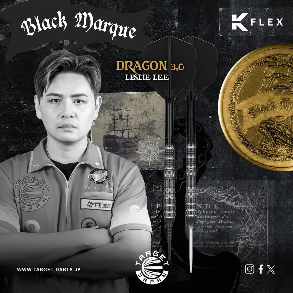 Target Japan Black Marque Dragon 3.0 SP 90% darts 23G