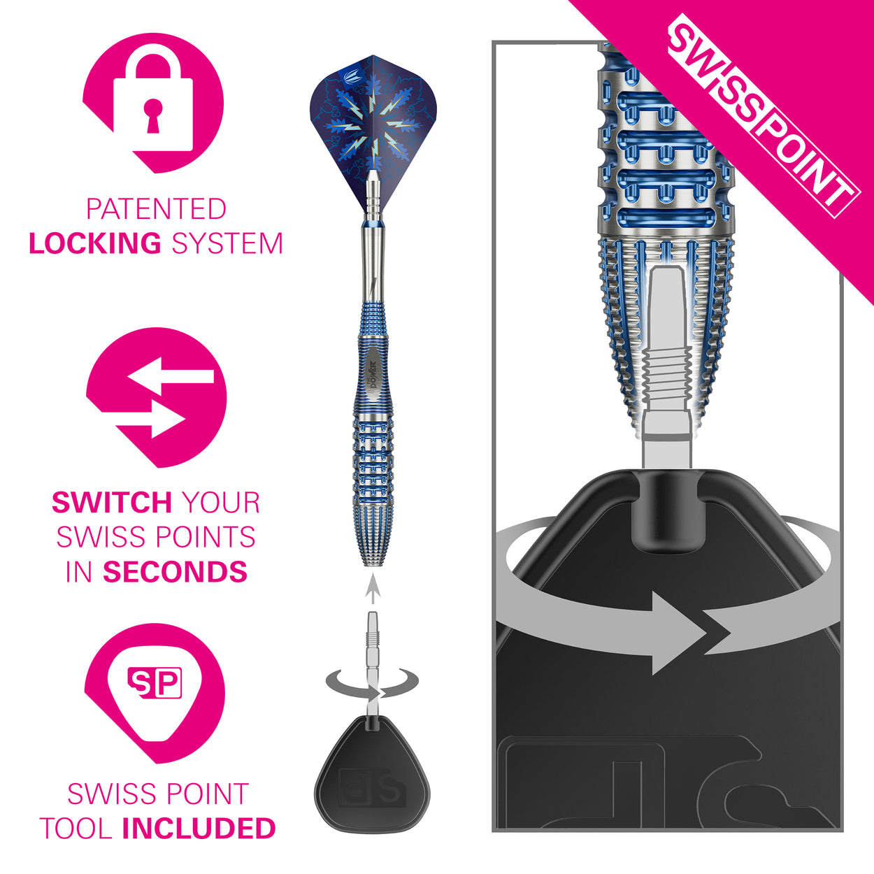 Target Phil Taylor Gx2 Swiss Point Steeldarts 24G