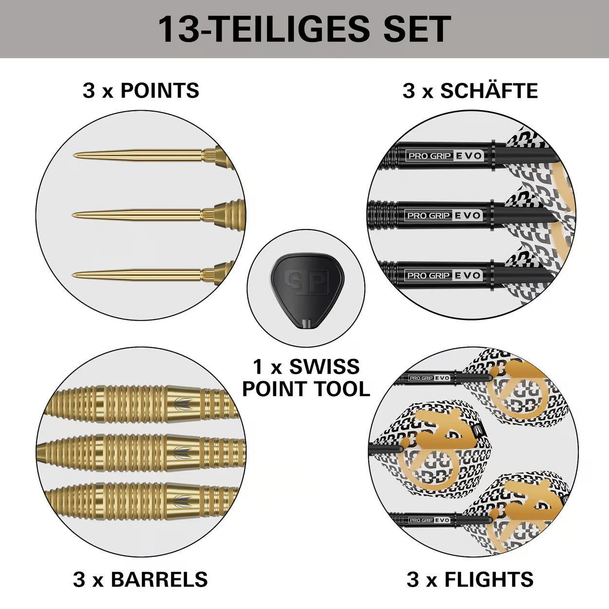 Target Bolide Envy 05 Swiss Point steel darts 22G