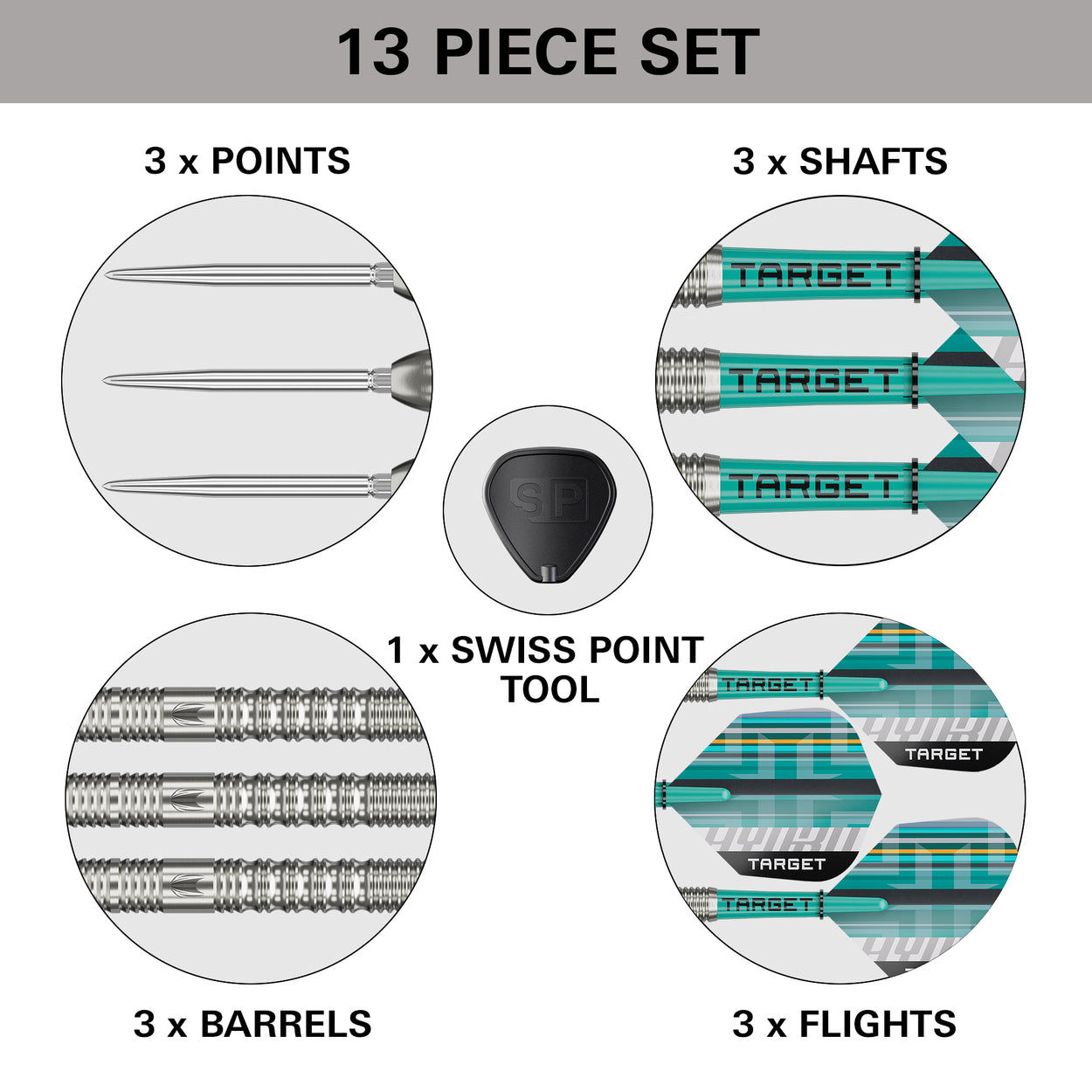 Target Hydro 01 Swiss Point Steeldarts 24G
