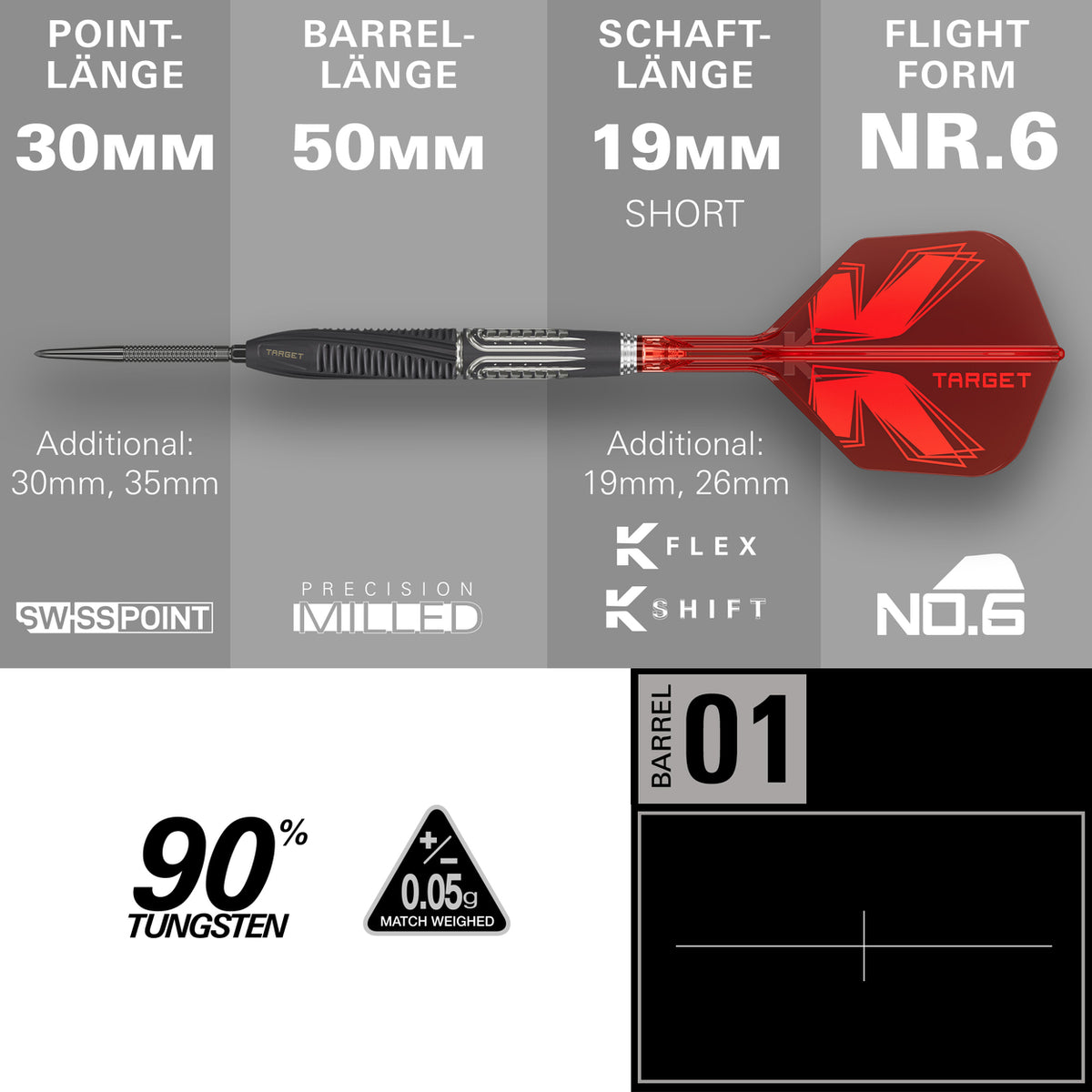Target Shift Swiss Point Steeldarts 24G