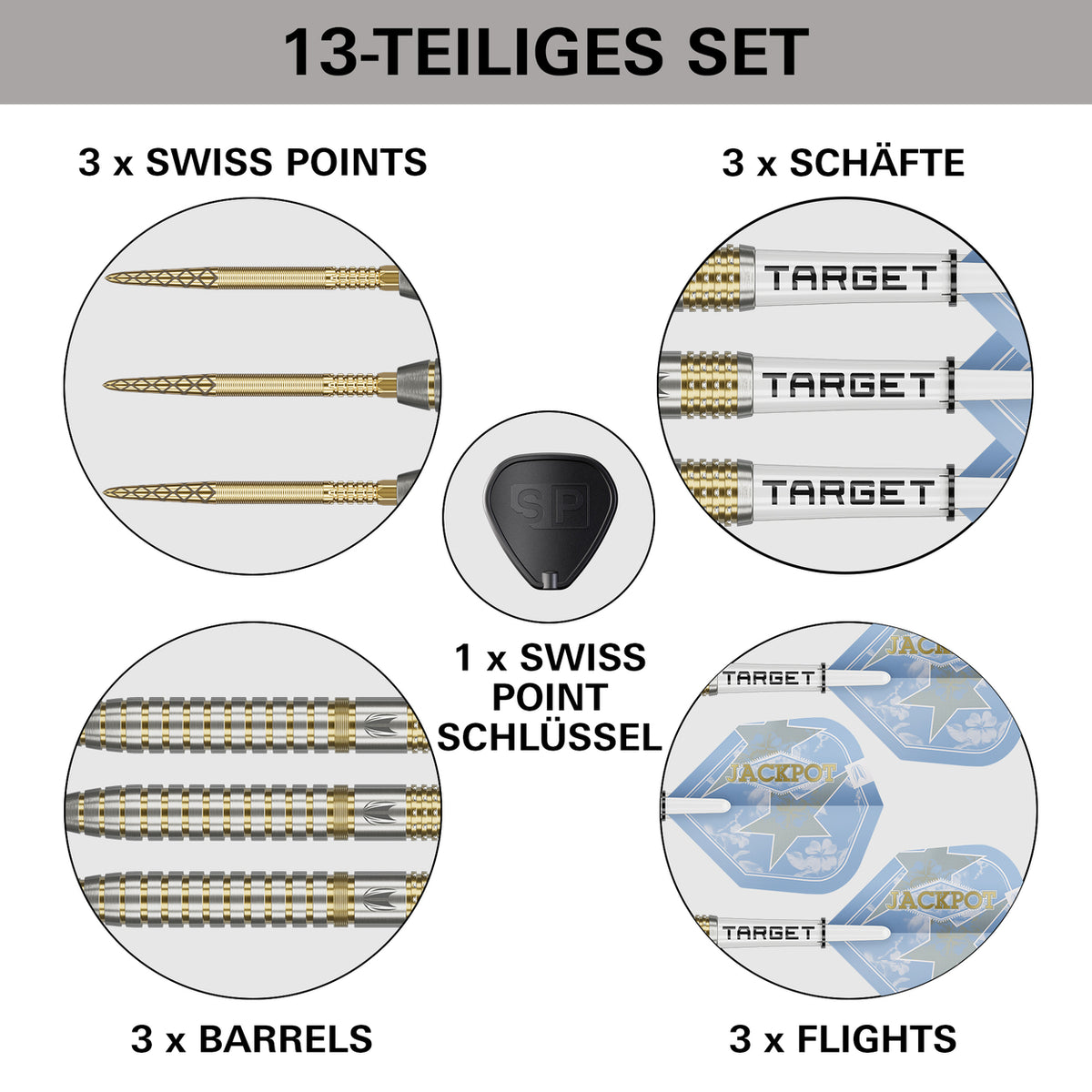 Target Adrian Lewis Showdown Swiss Points Steeldarts 23G