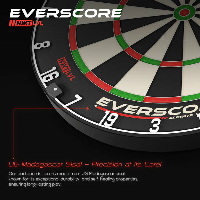 XQMax logo Goat - Everscore Dartboard - African Sisal - Professional
