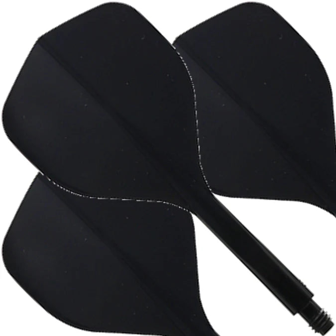 CONDOR AXE 120 DART FLIGHTS - STANDARD - BLACK LARGE 30MM