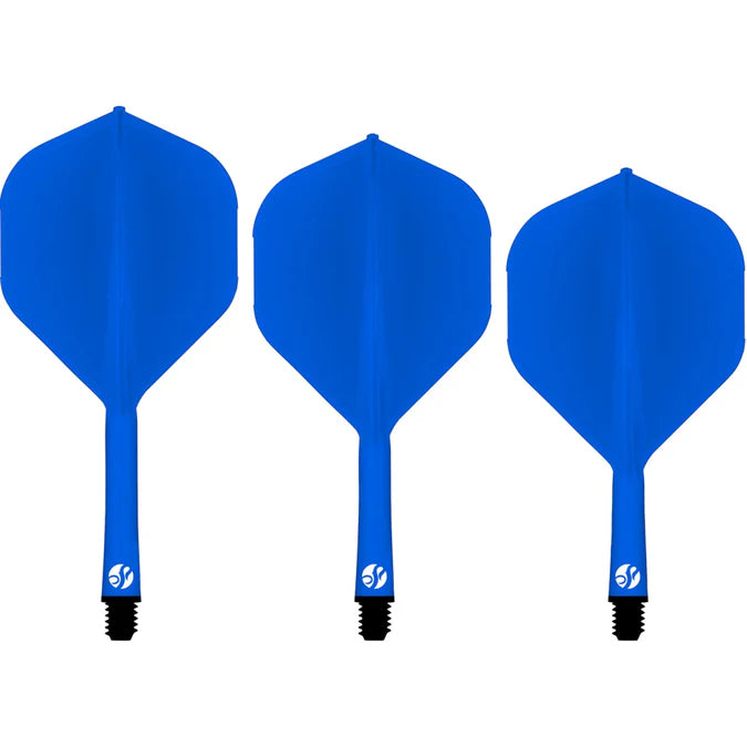 SHOT FLIGHT DECK - ONE PIECE DART FLIGHT AND SHAFT SYSTEM - BLUE 25.2