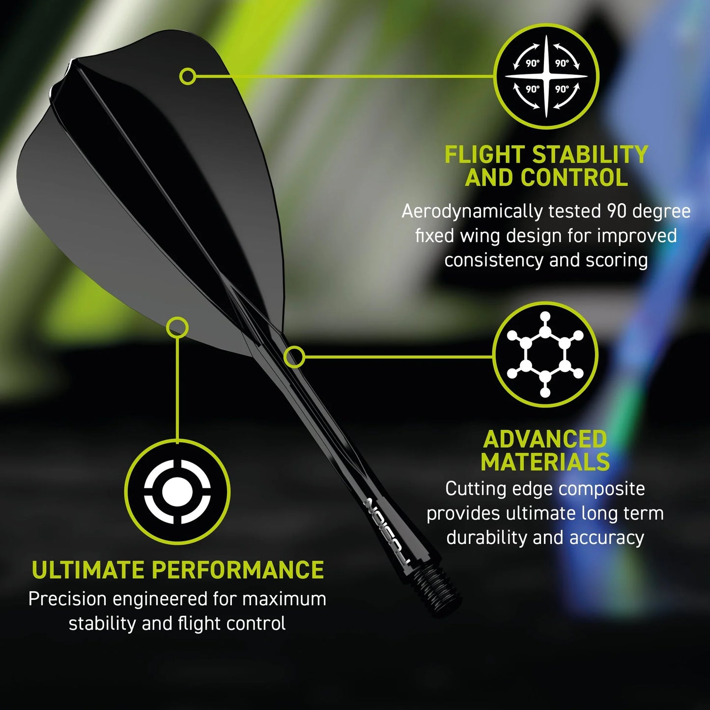 Winmau Fusion Arrow Flight & Shaft INTERMEDIATE