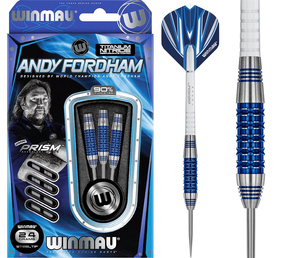 Winmau Andy Fordham Special Edition 2020 Steeldart 24 Gramm Steeldarts