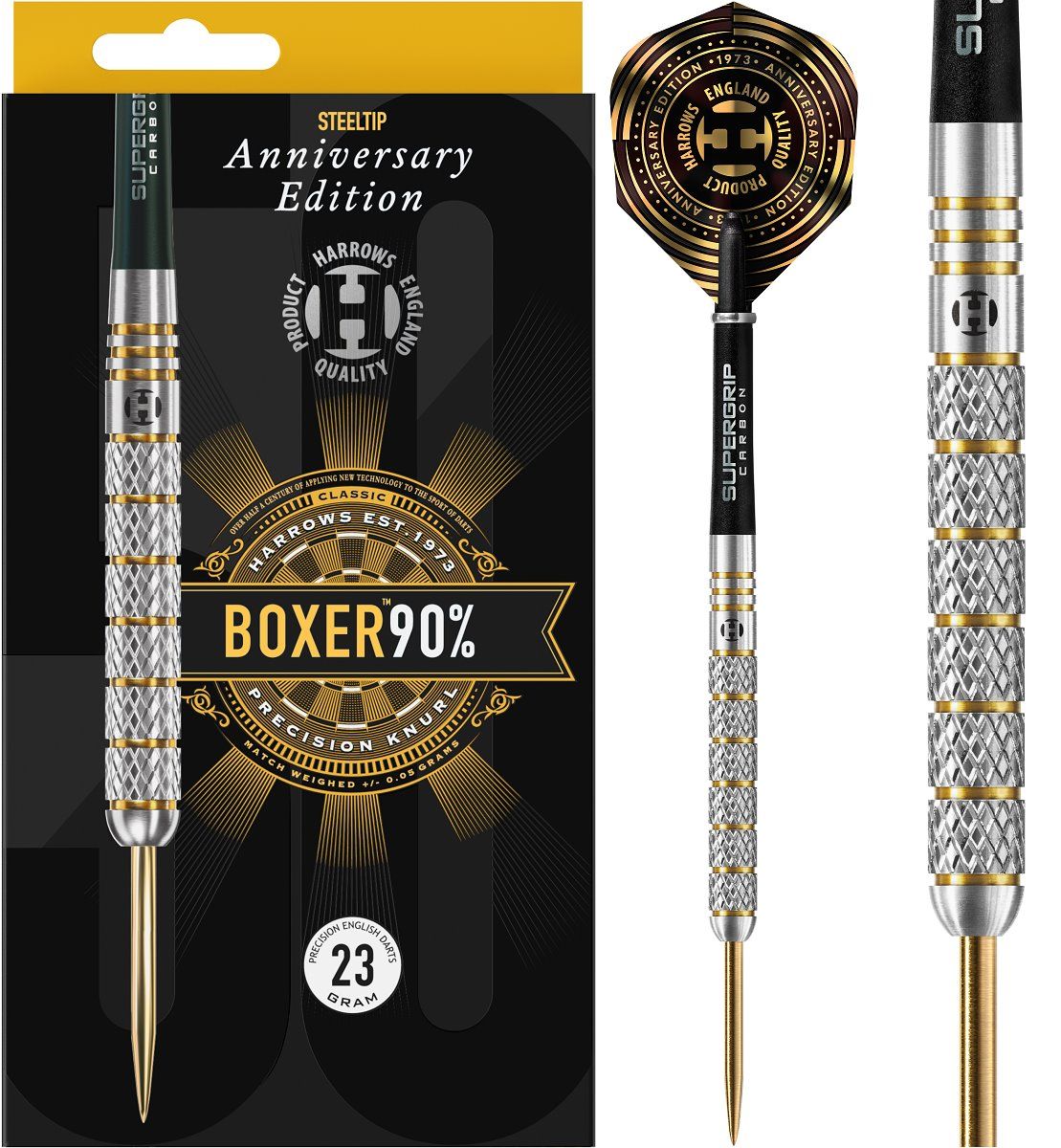 Harrows Boxer Parallel 90% steel darts 21 GRAMS 51 mm 6.1 mm