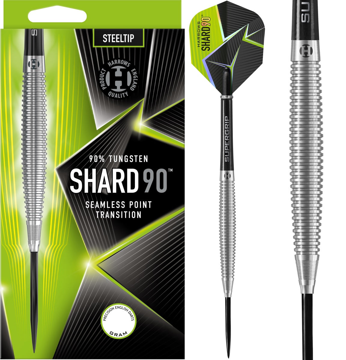 Harrows Shard Steeldarts 90% 23 gram 52 mm 7.2 mm