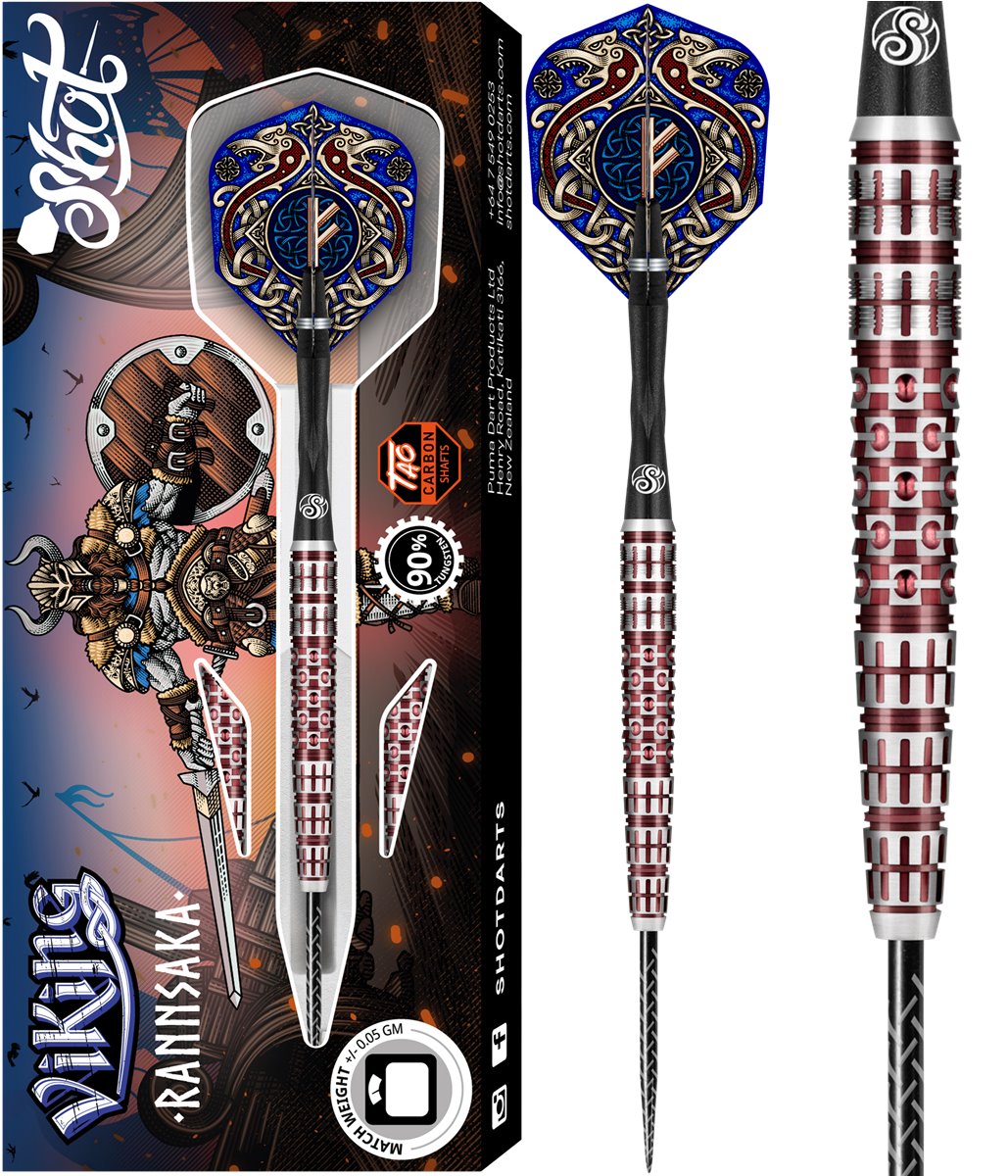 Shot! Viking Rannsaka 90% 23 gram steel darts 51 mm 7.1 mm