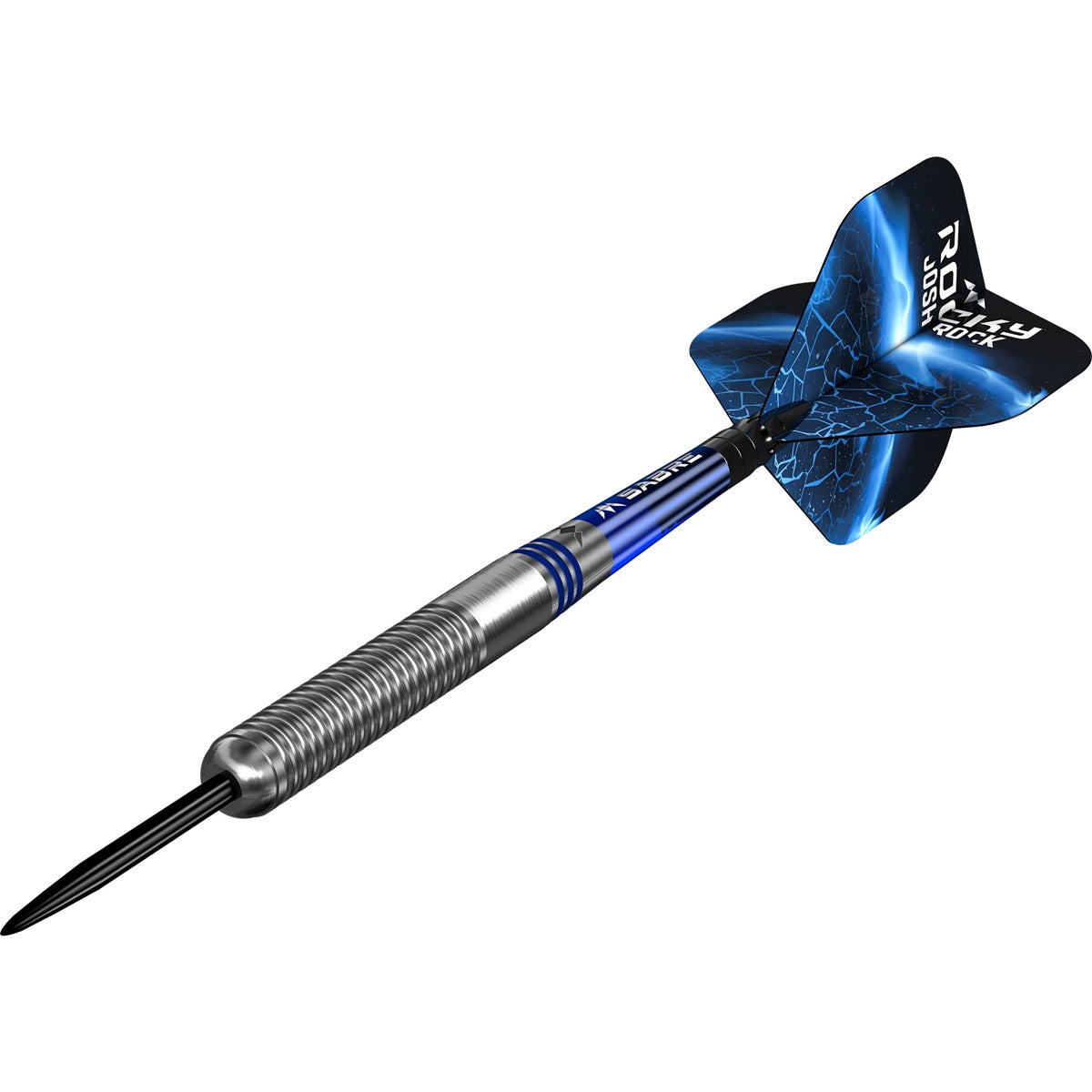 Mission Josh Rock v2 95% Silver & Blue PVD 22G gram steel darts