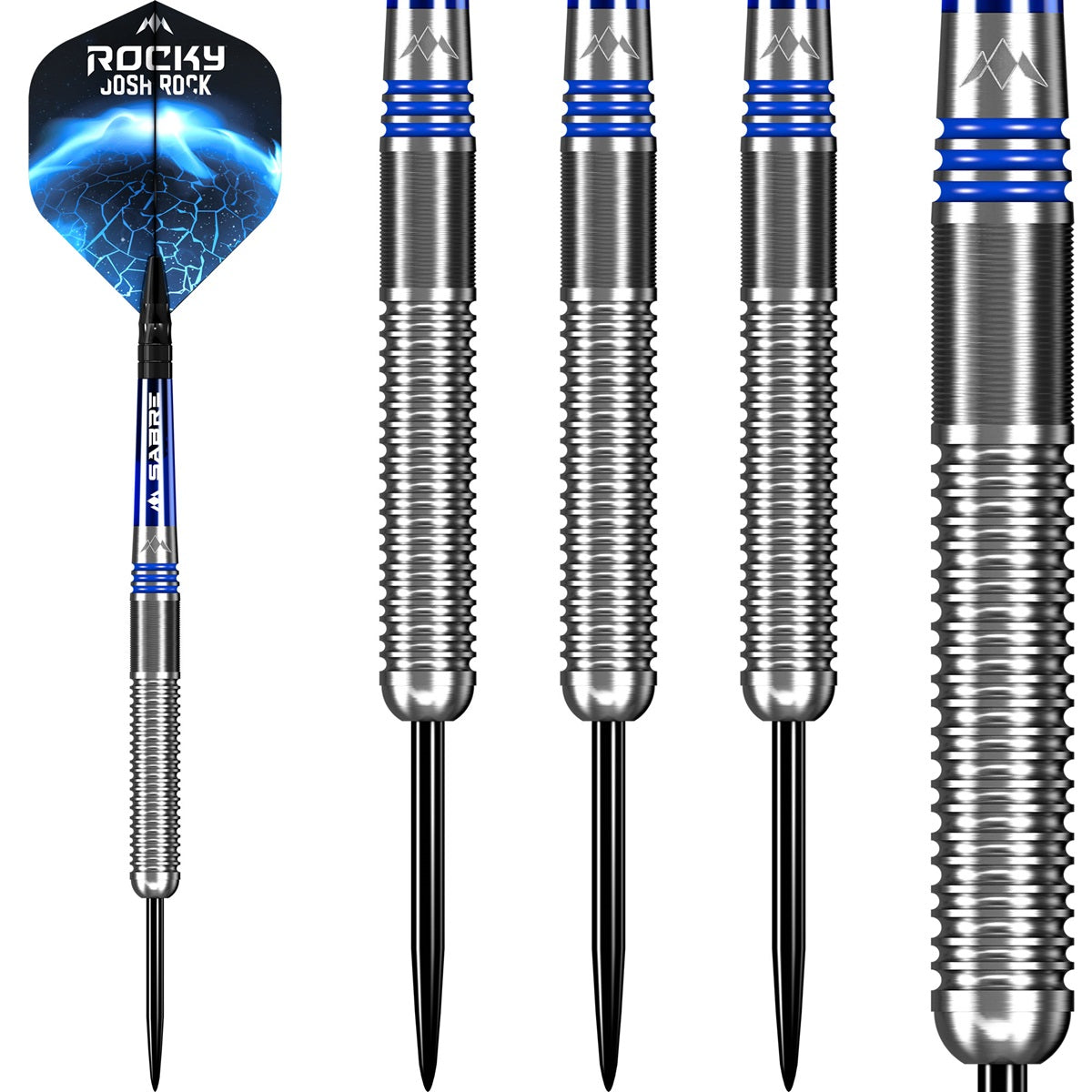 Mission Josh Rock Silver & Blue 80% Steeldarts 23G gram Steeldarts