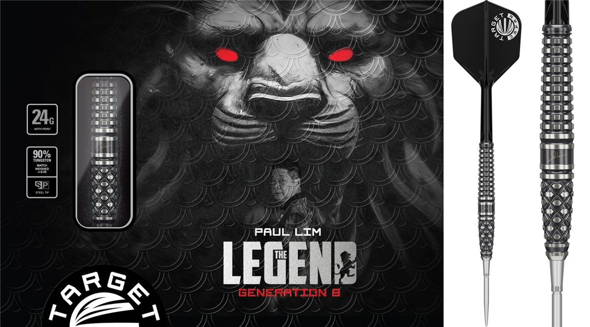 Target Paul Lim The Legend G8 Gen 8 90% Swiss Points Steeldarts 24 Gram