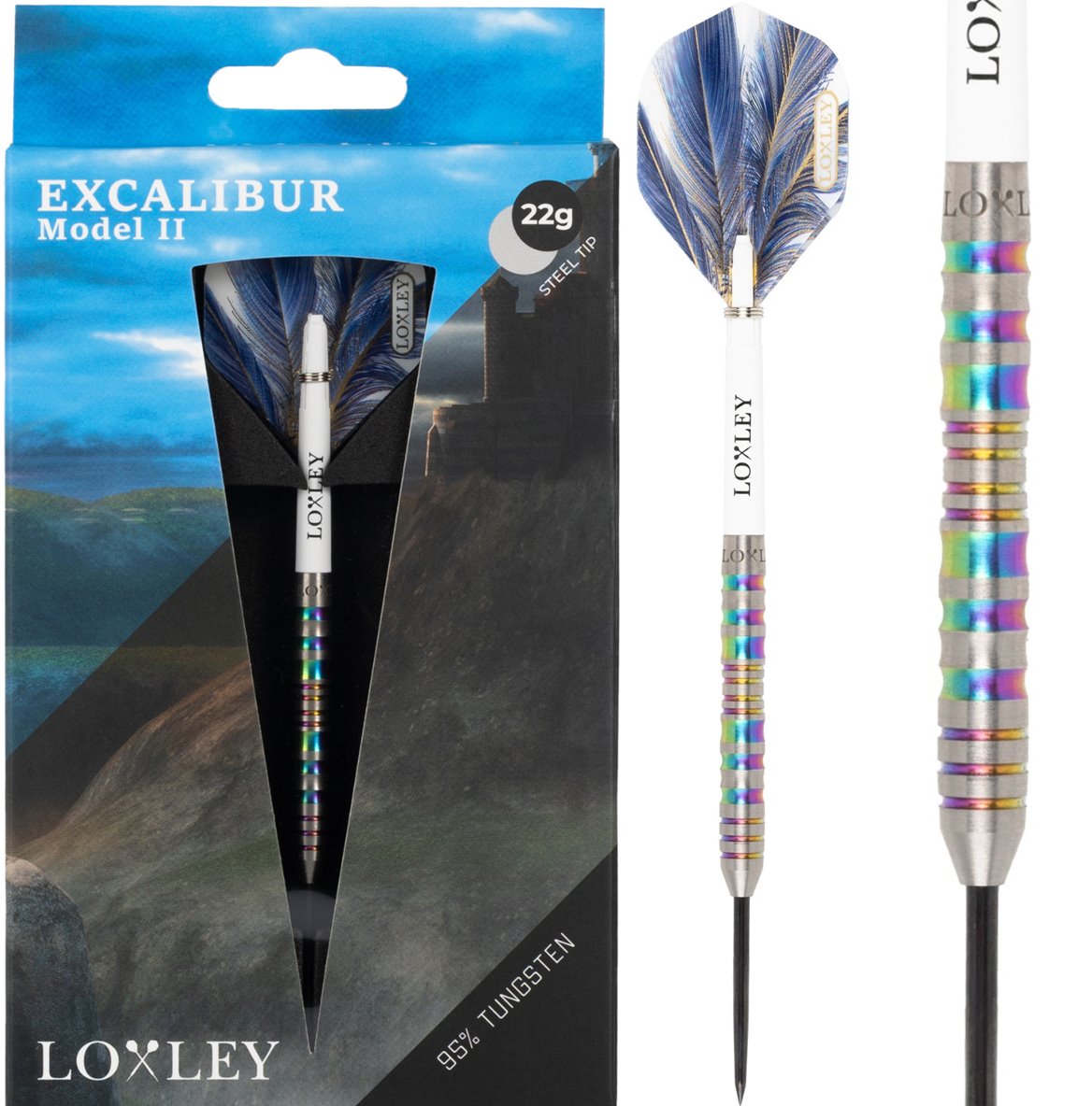 Loxley Excaliber 95 Model 2 steel darts 22 gram steel darts 48 mm 6.70 mm