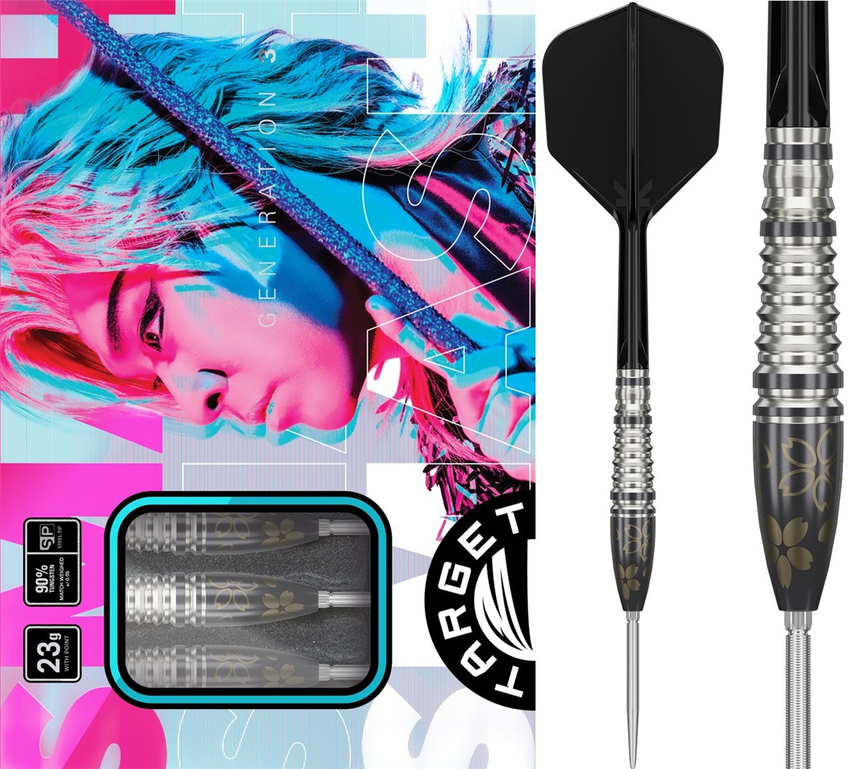 Target Charm Series Smash Junya Koikawa Gen 3 90% Swiss Points Steeldarts 23 Gram