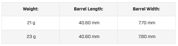 Winmau Kairos 01 90% Steel Tip Darts 23G