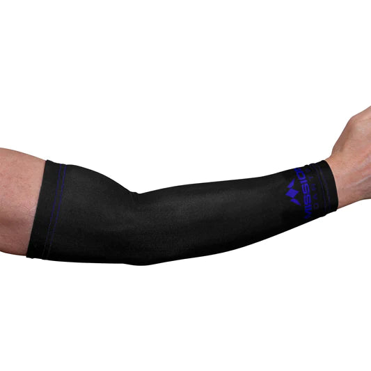 Mission - Mission Darts REACH Arm Sleeves (Pair) - Logo - Black & Blue