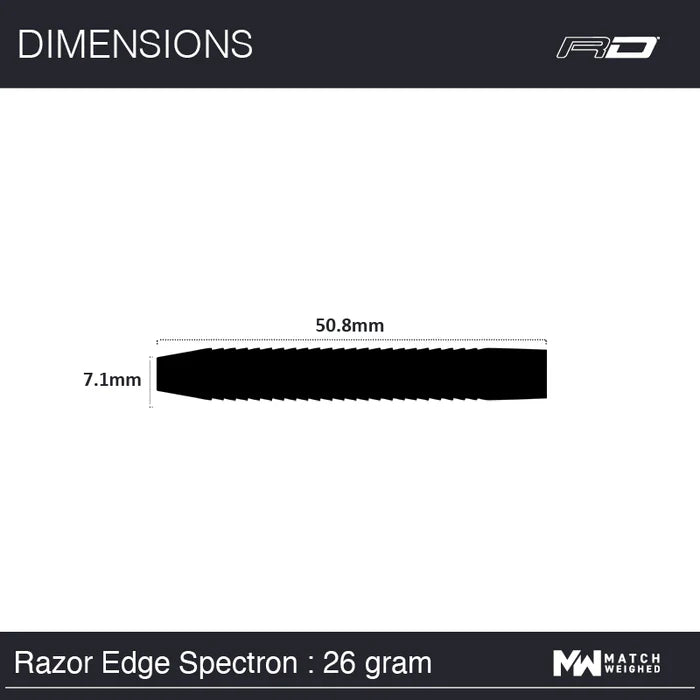 Red Dragon Darts Razor Edge Spectron 26G