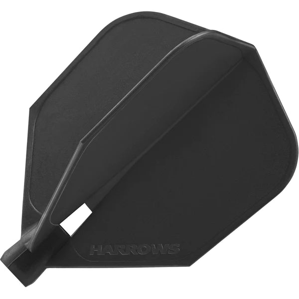 Harrows Clic System - Reinforced Flights - Std No6 - Shape BLACK