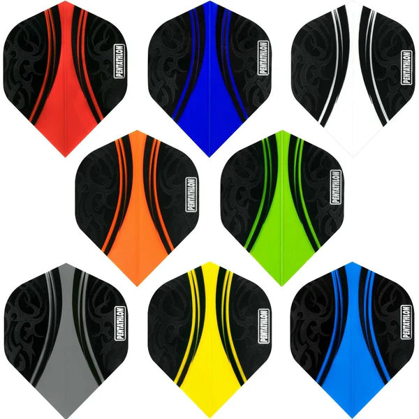 Pentathlon - Pentathlon Colour Plus Dart Flights - Extra Strong - Std