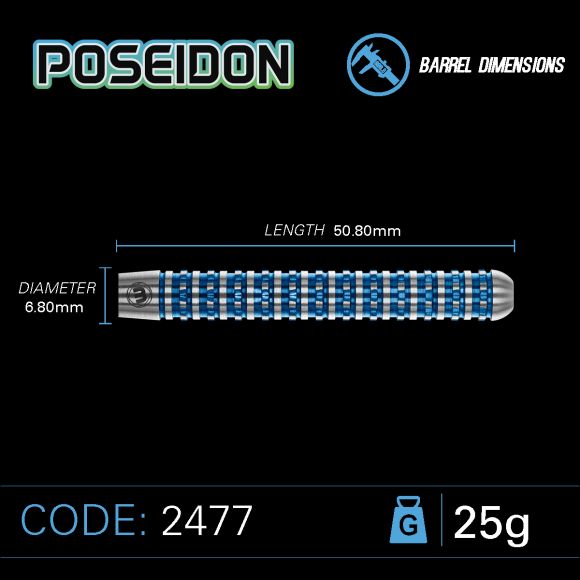 WINMAU Poseidon 25 gram 90% Tungsten alloy
