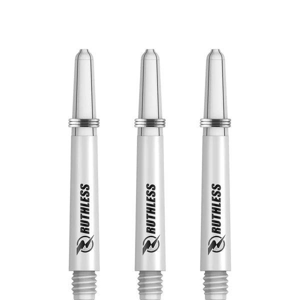 Ruthless - Ruthless Deflectagrip Dart Shafts - Nylon Stems with Springs WHITE
