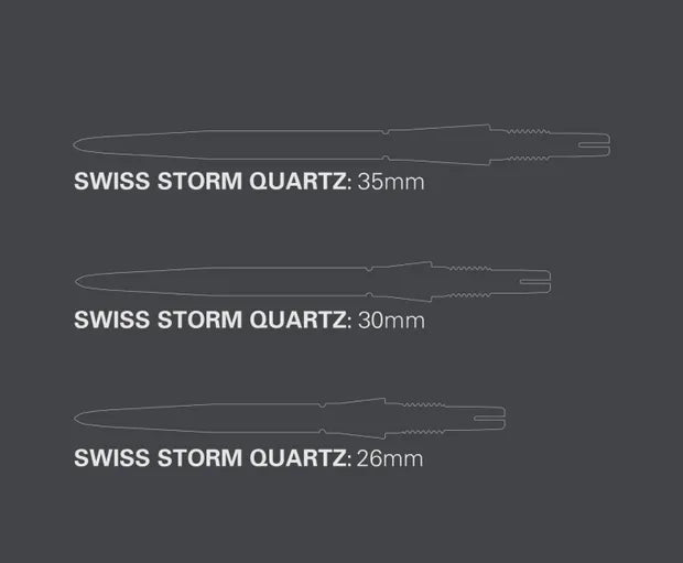 SWISS STORM QUARTZ POINT 30mm GOLD