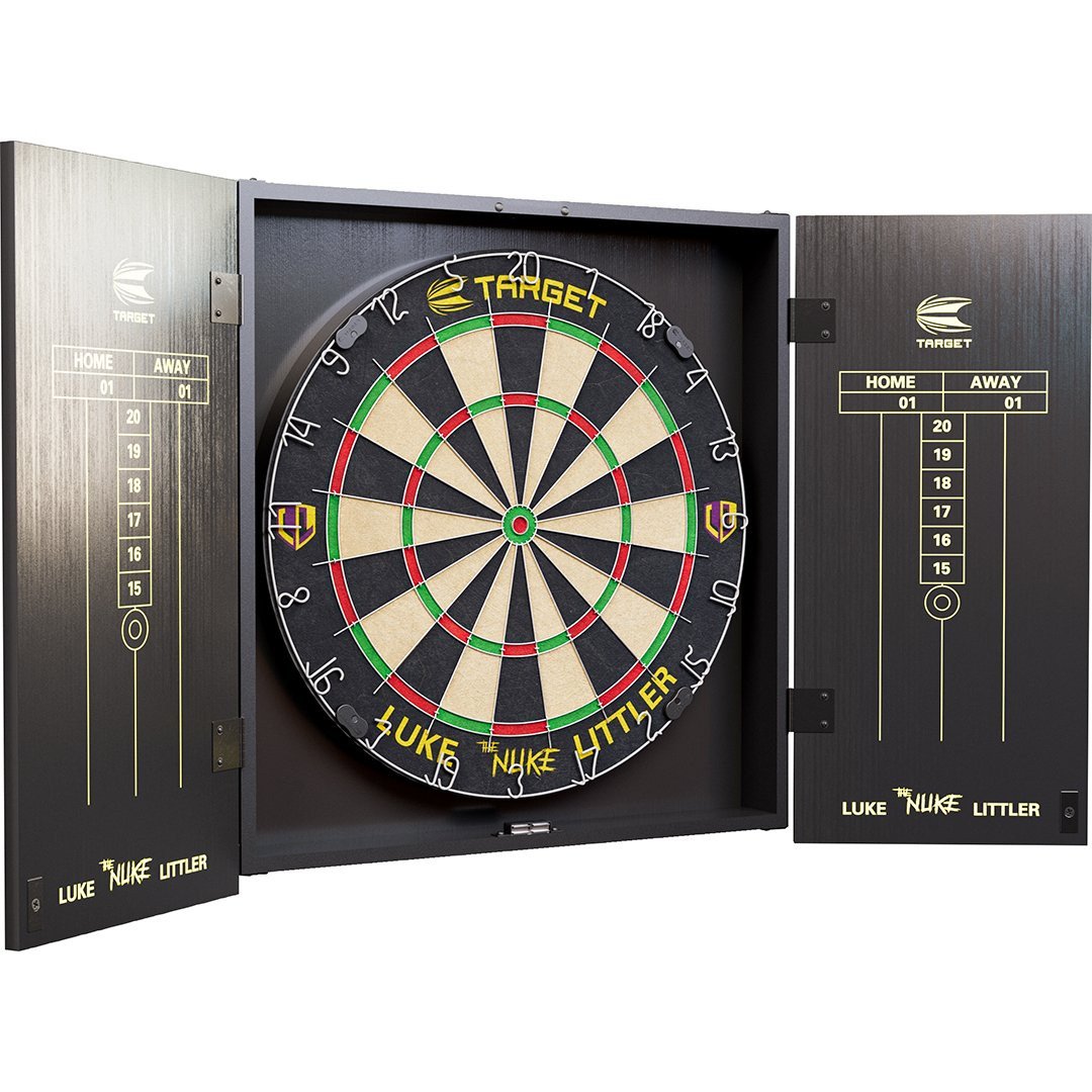 Target Luke Littler Dart Board Cabinet Set
