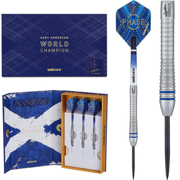 Unicorn Gary Anderson Darts - Steel Tip - World Champion - Phase 6 24G