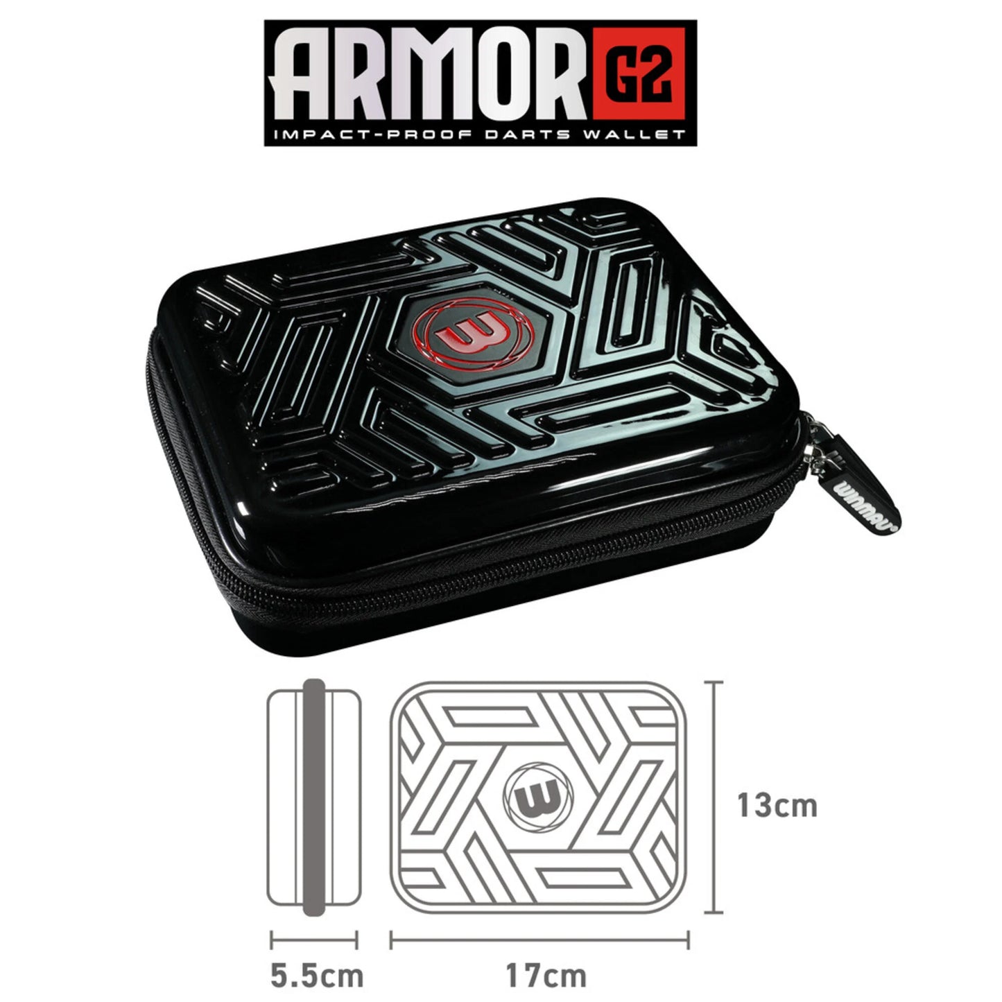 Winmau Armor G2 Black Dart Case