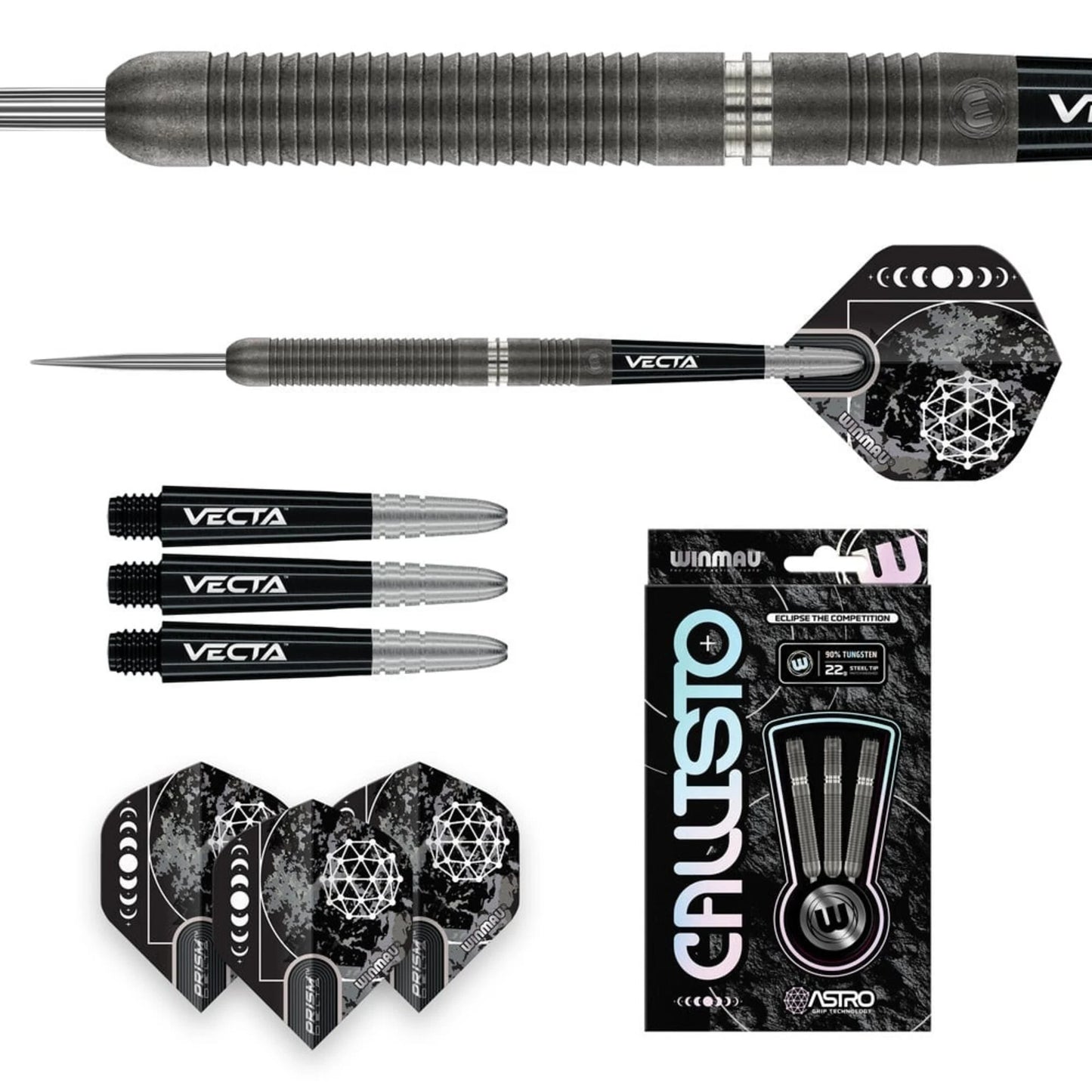 Winmau Callisto 01 90% Steel Tip Darts 24G