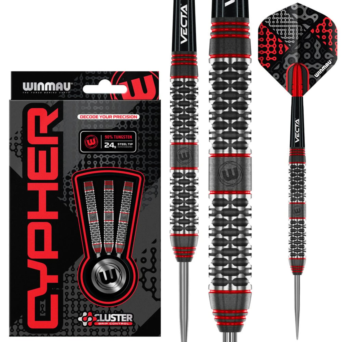 Winmau Cypher 90% Steel Tip Darts 22G