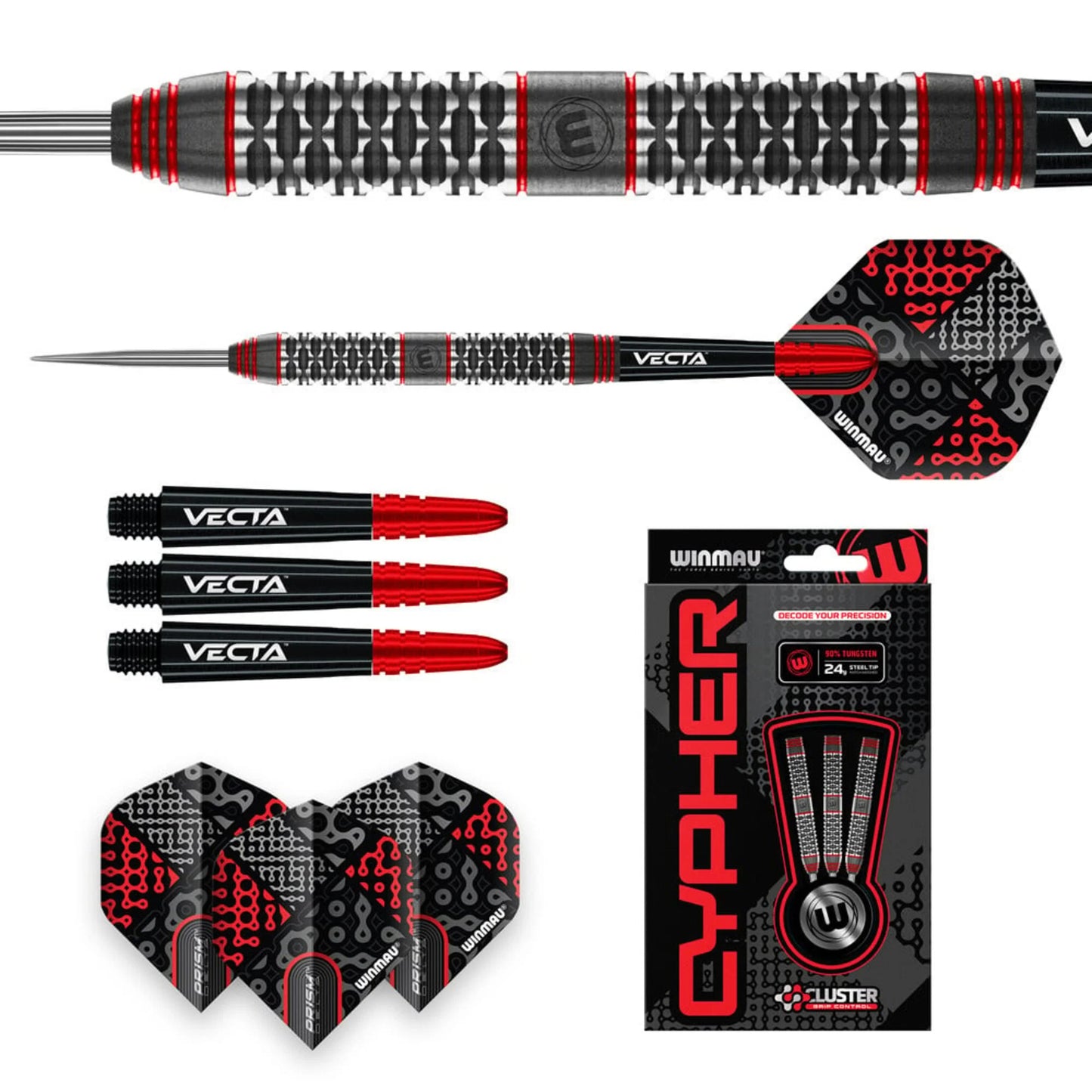 Winmau Cypher 90% Steel Tip Darts 22G