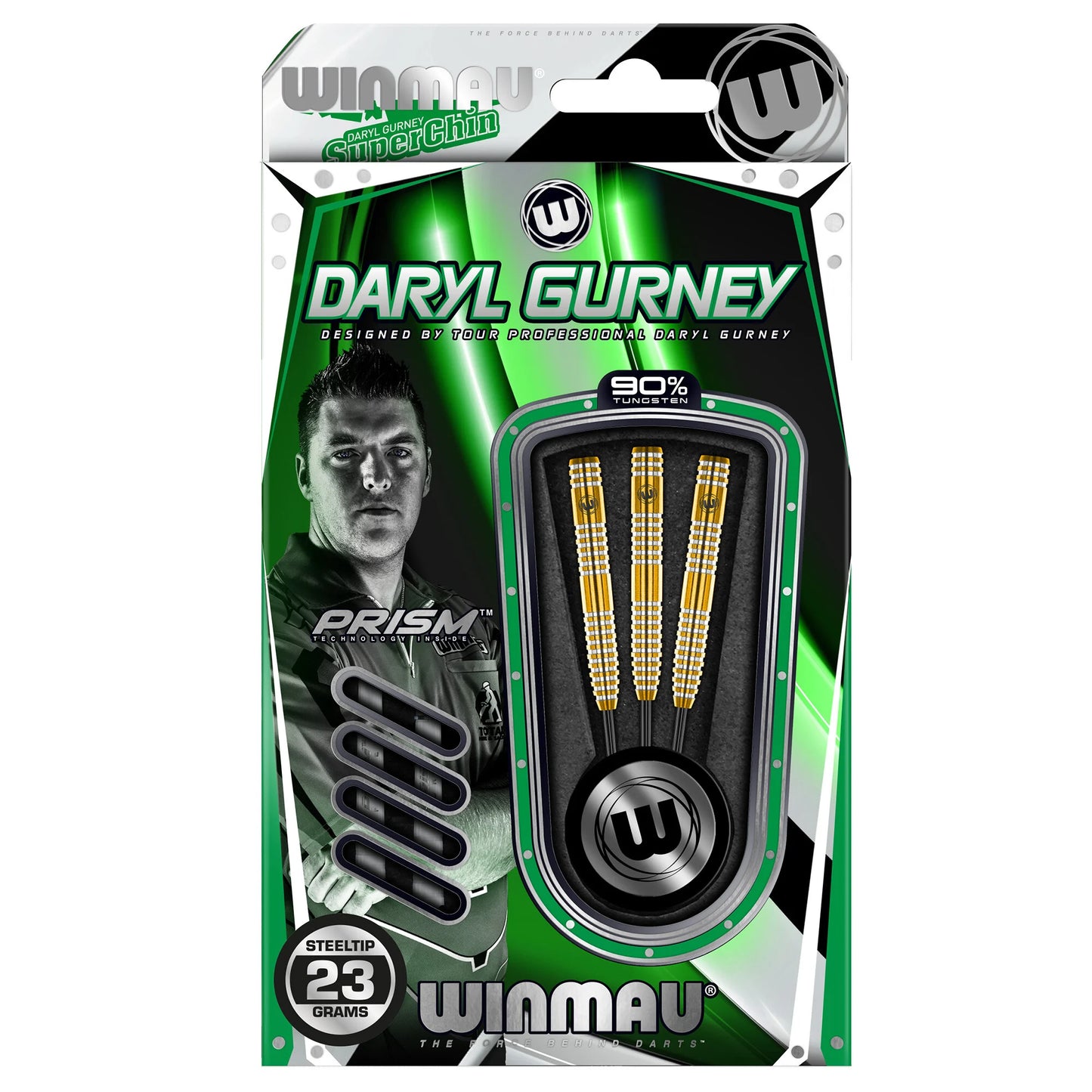 Winmau Daryl Gurney 90% Steel Tip Darts 23G