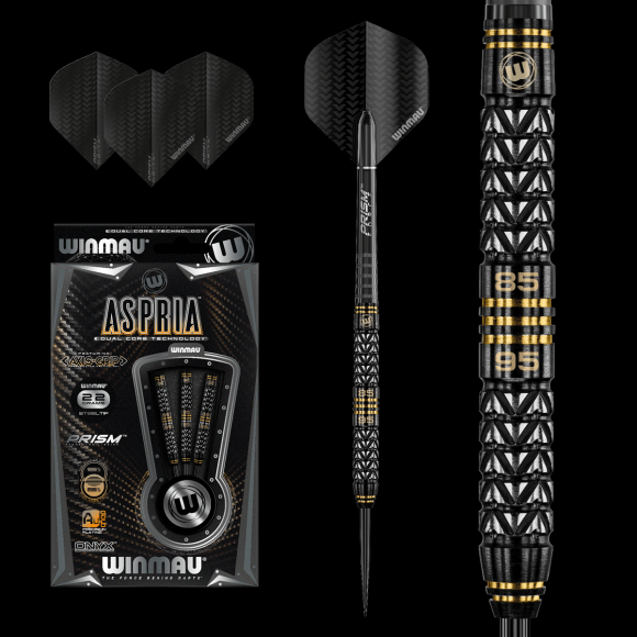 WINMAU Aspria 22 gram 95%/85% Tungsten alloy Dual Core technology