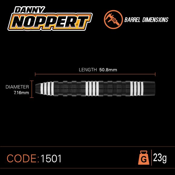 WINMAU Danny Noppert 85% Pro-Series 23 gram 85% Tungsten alloy