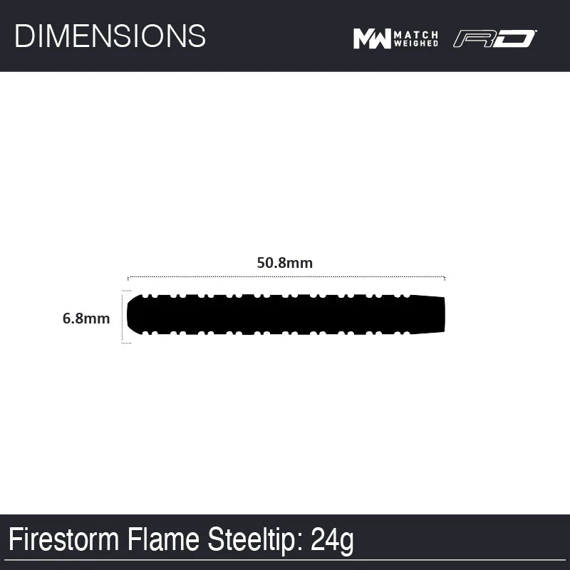 Winmau Firestorm Flame 1 24G