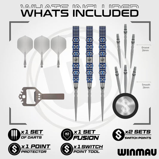 Winmau Lunaris Tapered Switch Point Steeldarts 24G