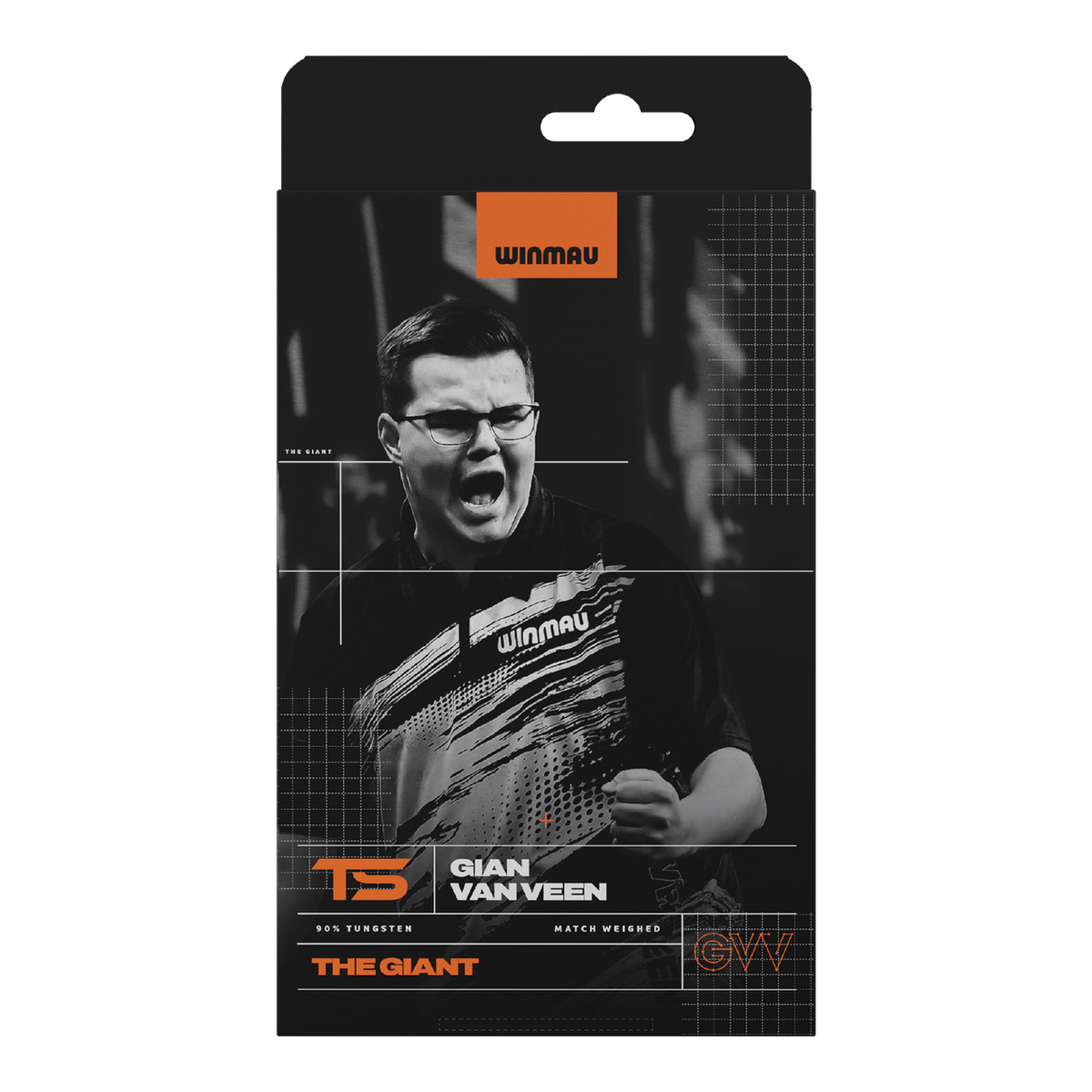 Winmau Gian Van Veen TS Switch Point steel darts 25G