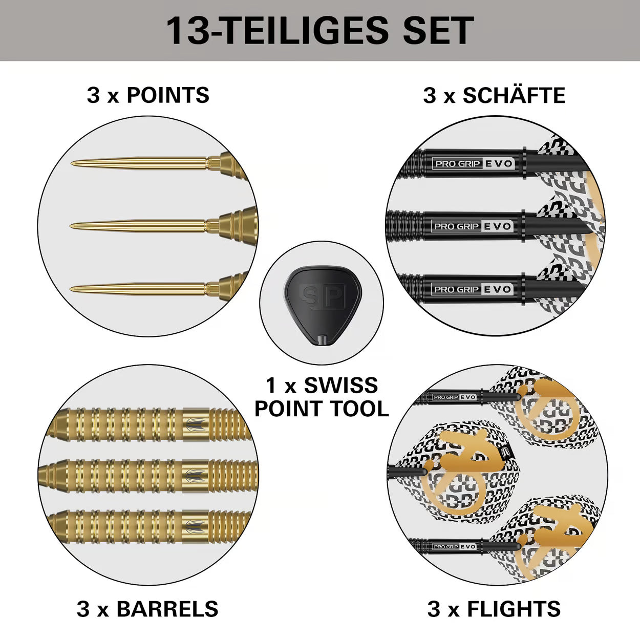 Target Bolide Envy 02 Swiss Point steel darts 22G
