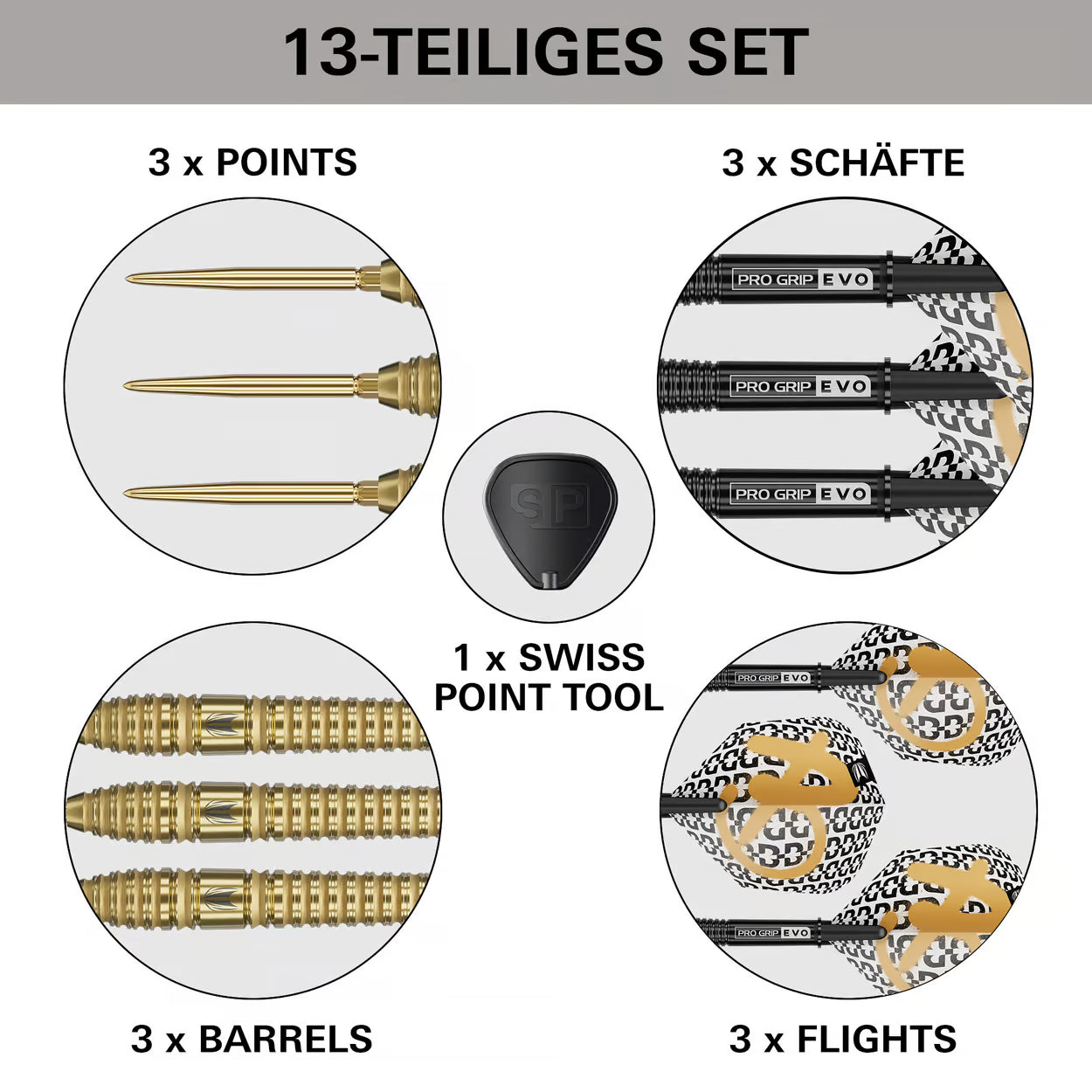Target Bolide Envy 03 Swiss Point steel darts 24G