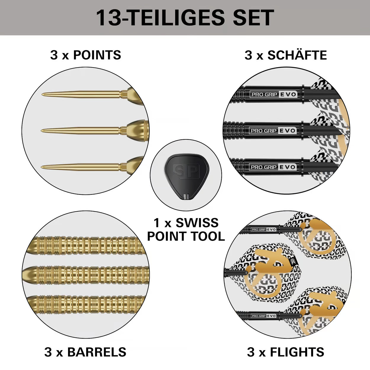 Target Bolide Envy 04 Swiss Point steel darts 25G