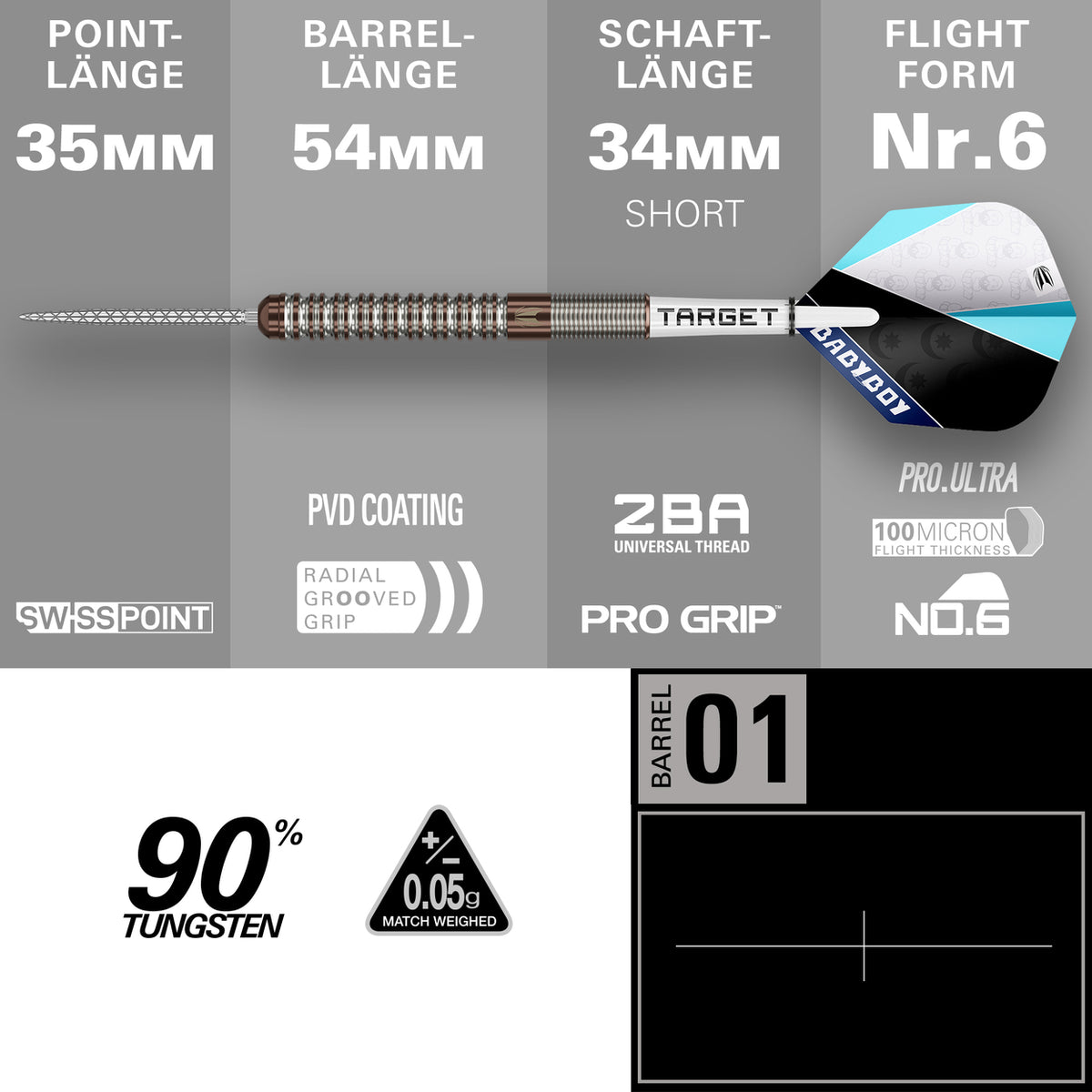 Target Adam Lipscombe Swiss Points Steeldarts - 25g