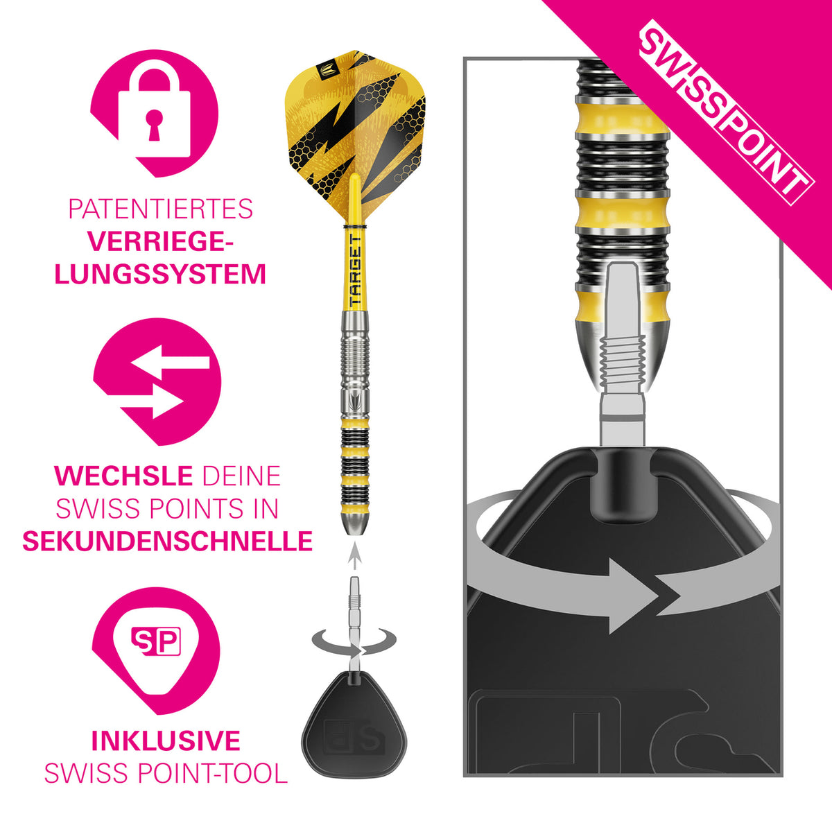Target Buzz 01 Swiss Points Steeldarts 28G