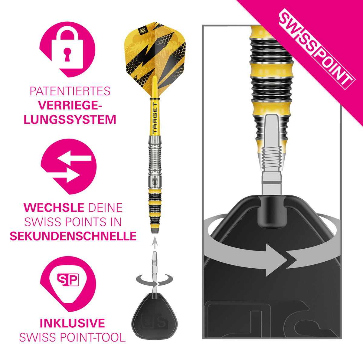 Target Buzz 03 Swiss Points Steeldarts 23G