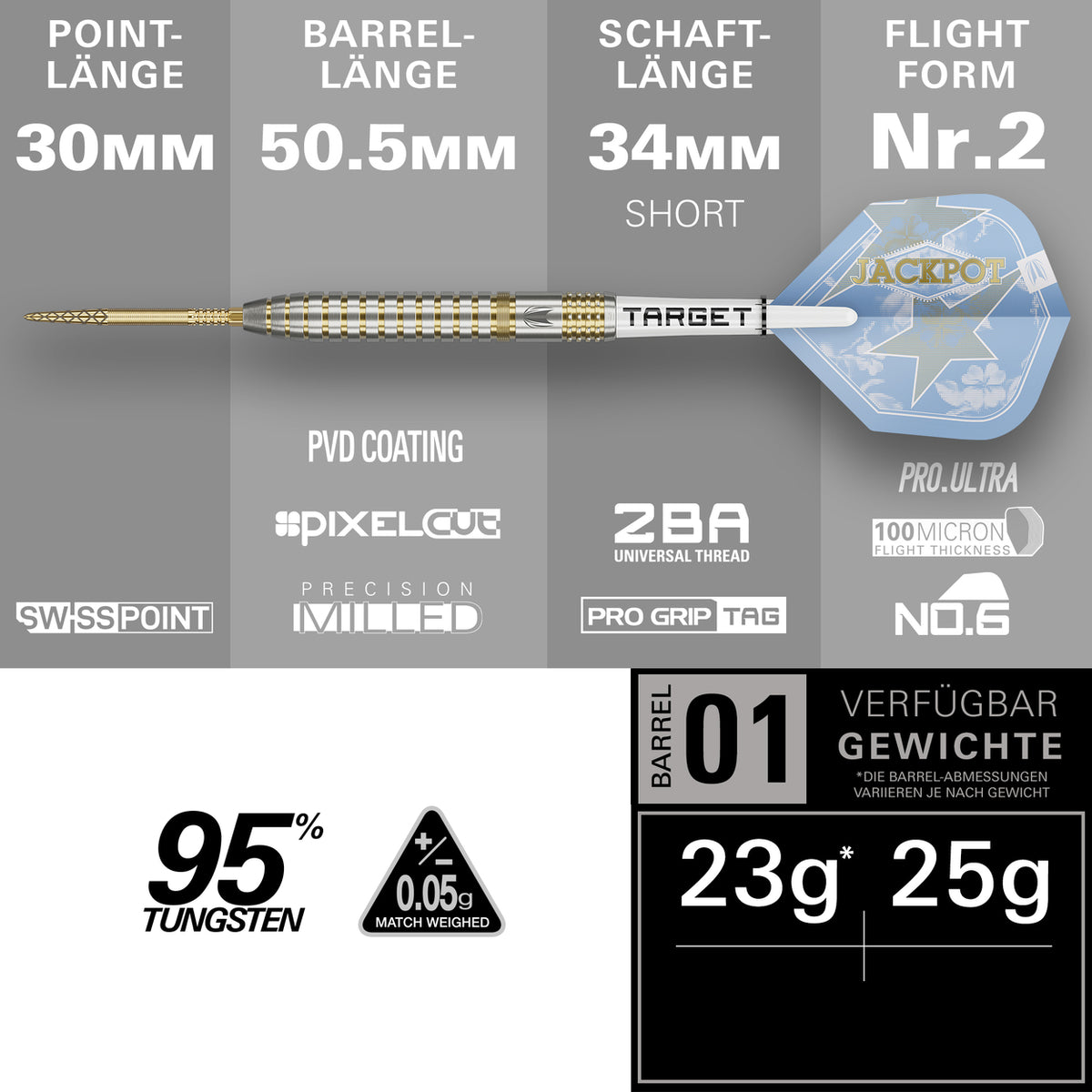Target Adrian Lewis Showdown Swiss Points Steeldarts 23G