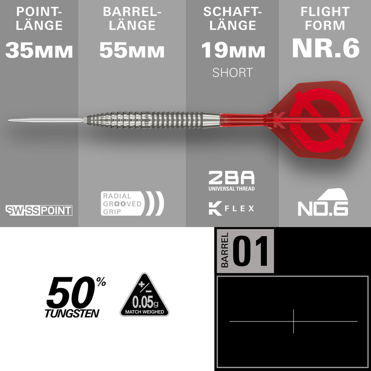 Target Group O 02 Swiss Points Steeldarts 21G